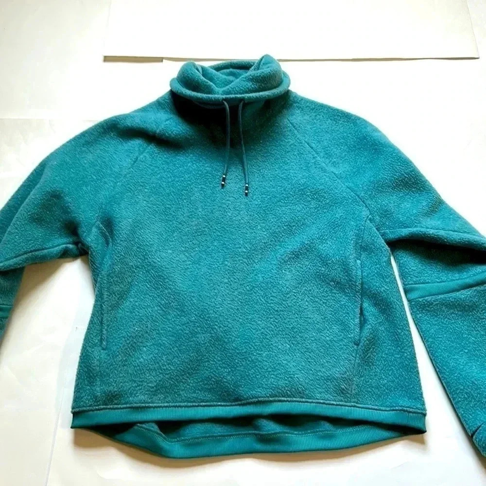 Nike Fleece Turtleneck Sweatshirt green size small